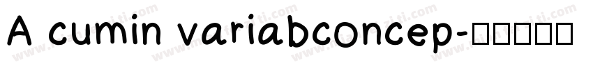A cumin variabconcep字体转换